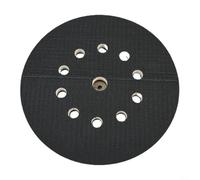 Micpointik Plateau de ponçage 215 mm avec filetage de 6 mm pour ponceuse à cloison sèche, disque de polissage de 9 pouces avec 10 trous en ABS et mousse souple, sans poussière pour murs et plafonds