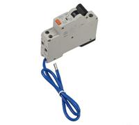 Micpointik RCBO Fusible automatique 1P+N 30mA 6kA Disjoncteur FI avec protection contre les surcharges et les courts-circuits pour la maison Système solaire pour camping-car 230 V Gris GYR10N-50 (16 A