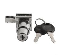 Micpointik Serrure de porte en verre | Serrure de porte coulissante en alliage de zinc pour verre de 5 à 8 mm, et sans perçage pour vitrines et vitrines avec 2 clés