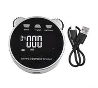 Micpointik Télémètre numérique avec écran LCD, mesure de précision de 200 m, charge USB-C, boîtier en métal pour construction et bricolage, 5 unités mm/cm/m/in/ft