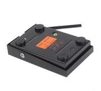 Micpointik TFS-1 Interrupteur à pied en métal momentané 10 A CA 250 V antidérapant avec câble pour machines à coudre industrielles et commandes IP62