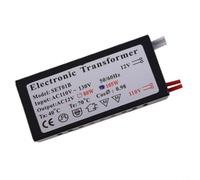Micpointik Transformateur électronique - Sortie CA 12 V - Pour lampes LED halogènes xénon - Intensité variable - Boîtier en métal silencieux - Compact pour systèmes d'éclairage - Bloc d'alimentation