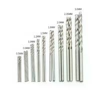 Micro forets hélicoïdaux HSS titane - 25 pièces