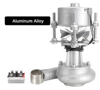 Micro-generateur hydroélectrique, puissance de sortie de 500 W, débit d'eau de 0,5 gal/s, dénivelé de 16,4 à 49,21 pieds, structure en alliage d'aluminium, installation autonome