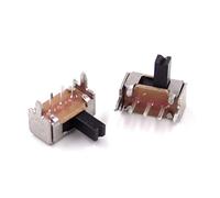 Micro interrupteur 10 pièces 3 broches PCB 2 positions 1P2T SPDT Miniature interrupteur à glissière bouton latéral SK12D07VG4 interrupteur industriel
