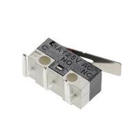 Micro interrupteur de fin de course, bouton-poussoir momentané, 1A, 125V AC, interrupteur de souris, 3 broches, longue poignée, bras de levier à rouleau SPDT, 10 pièces(Pulley)