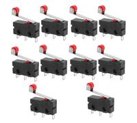 Micro Interrupteur Momentané à Levier Roulette Spdt 250v 5a 3 | Contacts 1no 1nc, Boîtier Métal Plastique, Déclenchement Précis pour Portes D’appareils, Cames Mécaniques et Automatisation