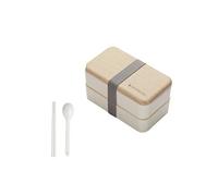 Micro-Ondes Boîte à Lunch Japonaise en Bois Bento Box 2 Couche de Stockage de Conteneurs Nouveau CFYP797