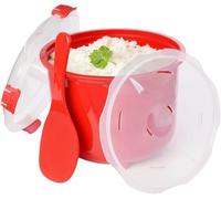 Micro-Ondes Cuiseur À Riz,Parfait Pour Cuire Le Riz,La Polenta Et Le Couscous,Medium 2,6 L,Non Adhésif,Sans Bpa Avec Couvercle,Rou