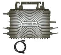 Micro-onduleur 1000W SOSSEN 25A - WiFi & Bluetooth - pour 2 Panneaux Solaires + Câble AC Plug&Play 5m