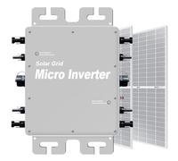 Micro onduleur solaire 2400 W pour systèmes photovoltaïques domestiques, IP67 résistant aux intempéries, équipement de génération distribuée efficace pour l'énergie solaire et éolienne