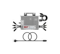 NEP Kit Micro-Onduleur Solaire BDM-1600W 4 MPPT + Câble Prise EU 5m Connecteur BQ, Solution Balcon Autoconsommation Plug & Play WiFi