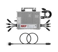 NEP Kit Micro-Onduleur Solaire BDM-1600W 4 MPPT + Câble Prise EU 5m Connecteur BQ, Solution Balcon Autoconsommation Plug & Play WiFi