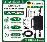 Micro-onduleur solaire SUKFLOW Zero Export 1200W, kit DIY facile pour la maison, onduleur connecté au réseau 230V pour systèmes d'énergie renouvelable 1000W Inverter