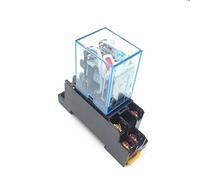 Micro relais électromagnétique électronique HH62P HHC68A-2Z, 1 pièce, 10A, bobine 8 broches DPDT avec Base de prise DC12V,24V AC110,220V