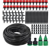 Micro système d'irrigation goutte-à-goutte Portable 20M, arrosage automatique avec goutteurs réglables, Kits d'arrosage par brumisation, tuyau d'arrosage 10M