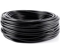 Micro tuyau d'irrigation, ligne d'irrigation goutte à goutte, diamètre intérieur 4 mm/diamètre extérieur 6 mm, tuyau d'alimentation noir pour système d'irrigation de jardin