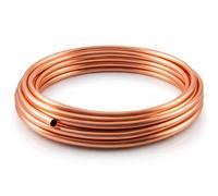 Microbore Tuyau en cuivre flexible spiralé pour installations d'eau/gaz/plomberie et bricolage (8 mm, 2 m)