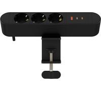 MicroConnect Multi Desktop Power Socket 3 Ways Schuko 1 x USB-A 2 - multiprise (MC-MDPS-EU3-67W)