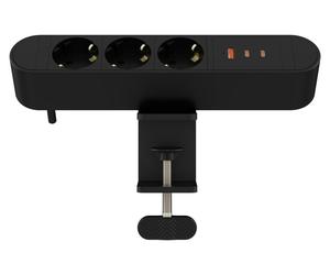 MicroConnect Multi Desktop Power Socket 3 Ways Schuko 1 x USB-A 2 - multiprise (MC-MDPS-EU3-67W)