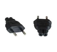 Microconnect PEEUC7AD adaptateur prise d'alimentation Type M C7 Noir