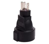 Microconnect PETRAVEL3 adaptateur prise d'alimentation Type B Type F Noir