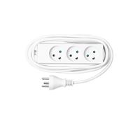 MicroConnect - Power strip 3 outlets 5m White - Barres d'alimentation