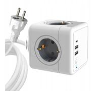 MicroConnect - PowerCube, 4 Schuko outlets, - Barres d'alimentation