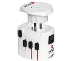 MicroConnect SKROSS World Adapter Pro+ - Adapter für Power Connector - weiß (PETRAVEL27)