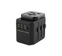 Adaptateur de voyage MicroConnect World 3 ports USB A et 1 port USB-C avec