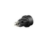 Microconnect PETRAVEL3 adaptateur prise d'alimentation Type B Type F Noir