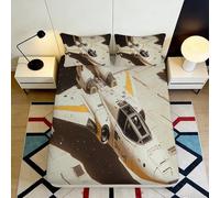 Microfibre Doux Spaceship Fitted Sheet 3D Printed Futuristic Aircraft Bed Cover pour Cadeau Maison Chambre Anniversaire 90x200x25cm