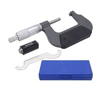 Micromètre 0-25 mm/25-50 mm/50-75 mm/75-100 mm Pied à Coulisse Micrométrique en Alliage d'aluminium Portable Précision de 0,01 mm Outils de Mesure de Précision pour Ingénieur Machiniste(25-50mm)