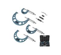 VEVOR Micromètre Extérieur 0-1 pouce 1-2 pouces 2-3 pouces 3-4 pouces Micromètre de Précision 0,0001 pouce 0,0002 pouce pour Machiniste Travail de Métaux Ingénierie, 4 PCS avec Coffret de Protection