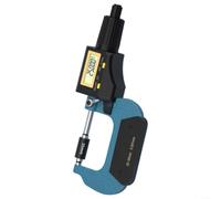 Micromètre numérique avec écran LCD 0,001 mm pour résolution - Jauge de précision en métal pour l'usinage mécanique et la construction de moules, outil de mesure industriel robuste (25-50 mm)