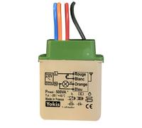 Micromodule télévariateur temporisable encastré Radio Power 500 W - URMET YOKIS - MTV500ERP
