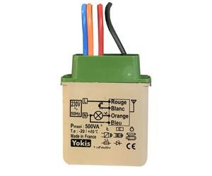 Micromodule télévariateur temporisable encastré Radio Power 500 W - URMET YOKIS - MTV500ERP