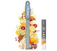 Microplane Râpe à zesteur en Couleur Bleu Nuage pour Agrumes, Parmesan, Gingembre, Chocolat et Noix de Muscade avec Lame Fine - Fabriqué aux États-Unis