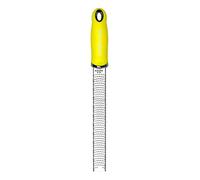 Microplane Râpe à zesteur en couleur Néon-Jaune pour agrumes, parmesan, gingembre, chocolat et noix de muscade avec lame fine - Fabriqué aux États-Unis
