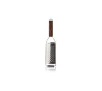 Microplane Râpe de cuisine Double tranchant pour fromage à pâte dure, pomme, carotte, courgette et chocolat de la Collection Master en bois de noyer et en acier inoxydable