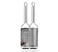 Microplane Râpe de Cuisine Double Tranchant pour Le Fromage à pâte Dure, Pomme, Carotte, courgette et Chocolat de la Collection Professional en Acier Inoxydable