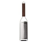 Microplane Râpe de cuisine Gros Grains pour fromage, carotte, gingembre, noix de coco, noix et raifort de la Collection Master en bois de noyer et en acier inoxydable