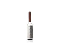 Microplane Râpe de cuisine Gros Grains pour fromage, carotte, gingembre, noix de coco, noix et raifort de la Collection Master en bois de noyer et en acier inoxydable