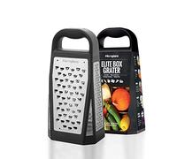 Microplane Râpe Multi-Faces Elite avec 5 Styles de Lames: Fine, Gros Grains, Ultra Gros Grains, Double Tranchant et Coupe Large - Râpe de Cuisine avec des Lames en Acier Inoxydable