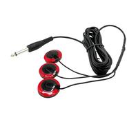 Micros de guitare à stable piézo-ukulélé Micros de microphone auto-adhésifs avec embout de 6, 35 mm pour violon basse Banjos Micros de microphone à piézoélectrique