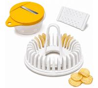 Microwave Potato Chip Maker, DIY Chip Tray and Potato Slicer Set (1PCS) | With Slicer Bowl and Microwave Rack for Homemade Potato, Sweet Potato, Apple and Vegetable Chips