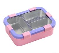 Microwave Safe Box 700ml with Cutlery Set Microwave Safe Box(Pink)