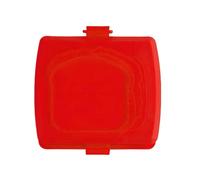 Microwave Sandwich Maker | Silicone, 16 x 16,5 x 3 cm, Blue/Red/Orange | Toaster Grill For Breakfast Snacks | Plateau de cuisson multi-fonctions pour fromage grillé