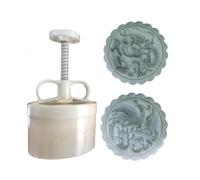 Midautumn Festival Dragon Phoenixs Cutter Moon Cake Mold Set for Cake Cookie