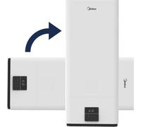 Midea | Chauffe-eau D100-20Ed6 - 100 L - Électrique - Compatible domotique - 56,9 x 108,7 x 29,5 cm - Contrôle efficace de la température